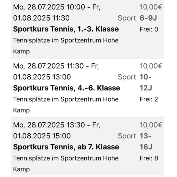 Ferienspiele der Stadt Esens